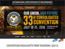 Tablet Screenshot of convention.boilermakers.org